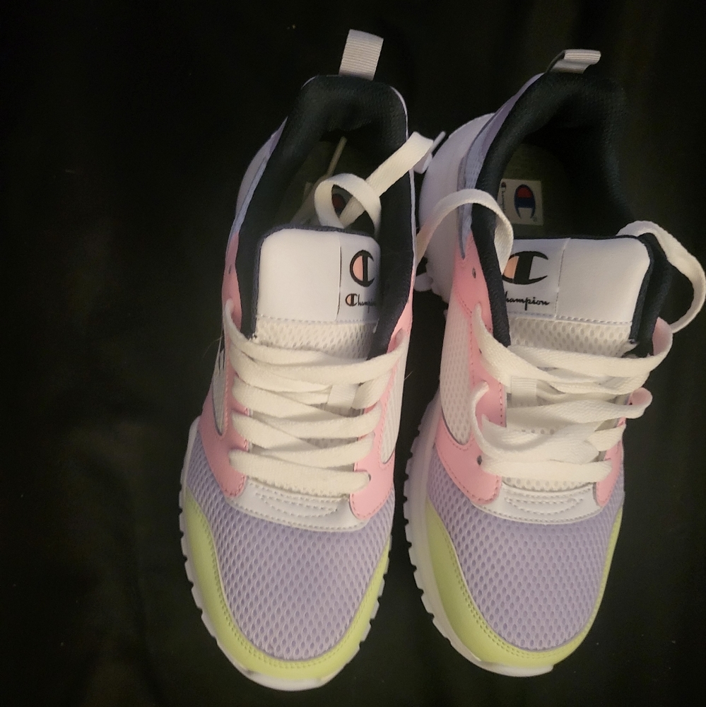 Champion Size 8.5 women sneakers pastel colors